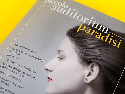 Piccolo Auditorium Paradisi Magazine 2014, particolare della copertina
