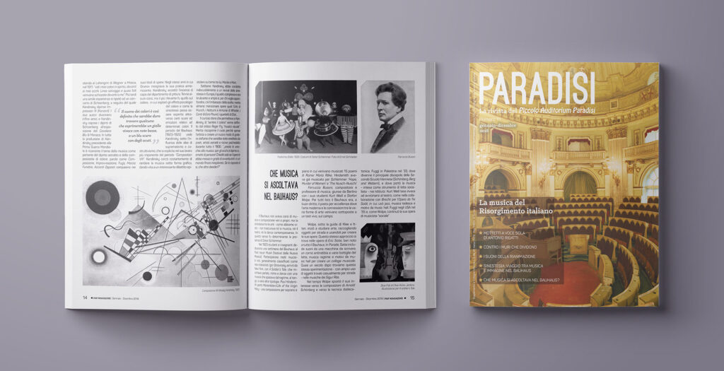 Piccolo Auditorium Paradisi Magazine 2015
