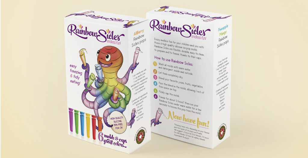Rainbow Sicles: final packaging
